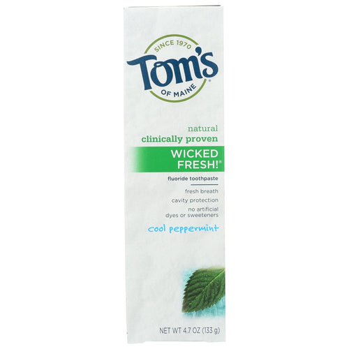 Tom's of Maine Wicked Fresh! Toothpaste, Fluoride, Cool Peppermint