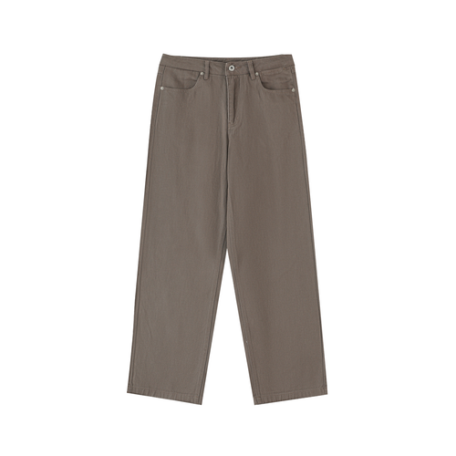 Essential Straight-Leg Cotton Pants