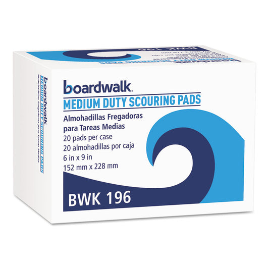 Boardwalk® Medium-Duty Scouring Pad