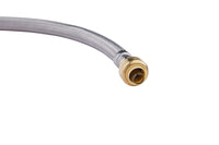 1/2" Push fit x 3/4" FIP, 24" Flexible Water Heater Connector Hose