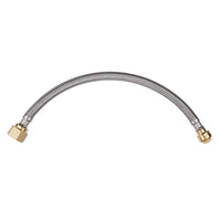 1/2" Push fit x 3/4" FIP, 24" Flexible Water Heater Connector Hose