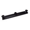 Linear Shower Drain 24" Comes with Matte Black Polished 2 in 1 Panels, Tile Insert Shower Drain, Equipped with Adjustableft,Hair Filters
