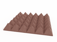4 Inch Acoustic Foam Pyramid Style Panels - 13 Color Options