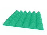 4 Inch Acoustic Foam Pyramid Style Panels - 13 Color Options