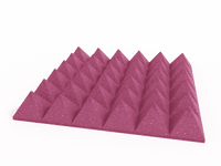 4 Inch Acoustic Foam Pyramid Style Panels - 13 Color Options