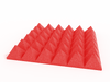 4 Inch Acoustic Foam Pyramid Style Panels - 13 Color Options