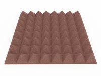 3 Inch Acoustic Foam Pyramid Style Panels - 13 Color Options