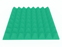 3 Inch Acoustic Foam Pyramid Style Panels - 13 Color Options