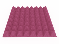 3 Inch Acoustic Foam Pyramid Style Panels - 13 Color Options