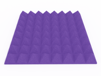 3 Inch Acoustic Foam Pyramid Style Panels - 13 Color Options