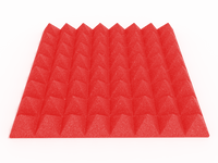 3 Inch Acoustic Foam Pyramid Style Panels - 13 Color Options