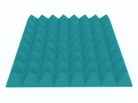 3 Inch Acoustic Foam Pyramid Style Panels - 13 Color Options