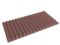 3 Inch Acoustic Foam Pyramid Style Panels - 13 Color Options