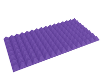 3 Inch Acoustic Foam Pyramid Style Panels - 13 Color Options