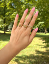 Textured Wrapped Cross Ring