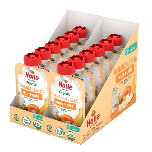 Holle Organic Banana Llama - Fruit Purée Pouches