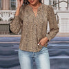 Wild West Leopard Print Top – Trendy Long Sleeved Cowgirl Top for Stylish Women