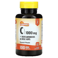 Sundance Vitamin C 1000 Mg + Bioflavonoids & Rose Hips - 100 Coated Caplets