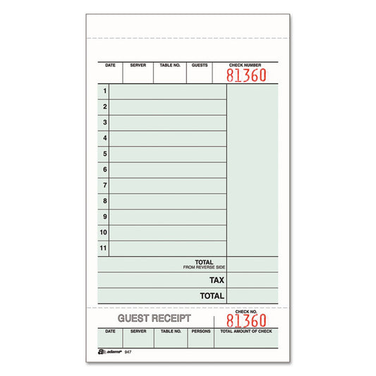 Adams® Multi-Part Guest Check Unit Sets