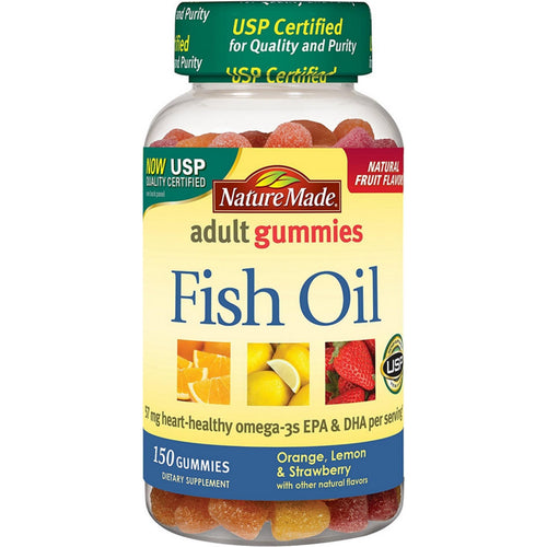 Nature Made Orange Lemon And Strawberry Adult Fish Oil Gummies