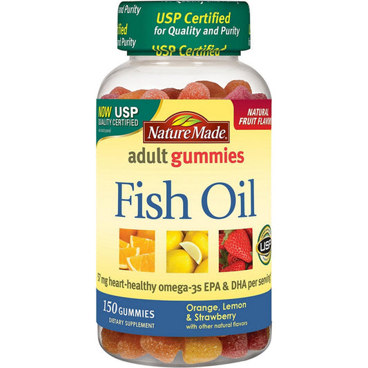 Nature Made Orange Lemon And Strawberry Adult Fish Oil Gummies