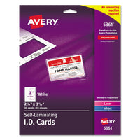 Avery® Self-Laminating ID Cards