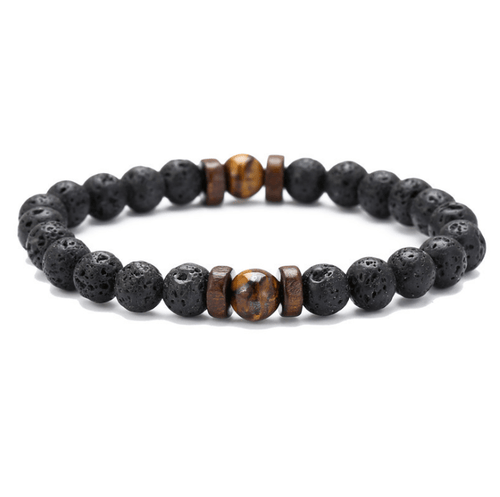 Epic Legendary Volcanic Stone Bracelet For Men And Women Lava Stone Stretch Yoga Bead Bracelet