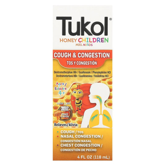 Tukol Cough & Congestion, Children, Honey 4 Fl Oz
