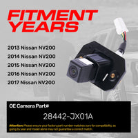 Nissan NV200 (2013-2017) OEM Replacement Backup Camera OE Part # 28442-JX01A