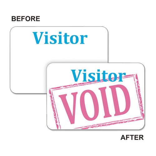 C-Line® Time's Up!® Self-Expiring Visitor Badges, One-Day Badge