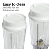 Hamilton Beach Smoothie Blender with 2 Travel Jars and 2 Lids White 51102V EasyOptionXY LLC
