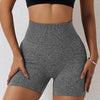 Country Girl High-Waisted Fitness Shorts | Butt Lifting & Ribbed Activewear for Yoga & Running