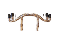 SPDZ1 Catback Exhaust For Chevrolet Corvette C8 2020+ Black Tips 6.2L V8 3" Race Series