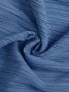Decorative Dusty Blue Button Notched Sleeveless Dress Elegant & Feminine Style Long Dress For Women