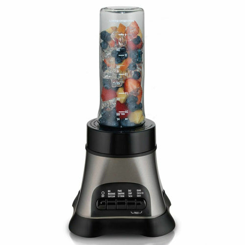 Hamilton Beach Wave Crusher Blender with 40oz Glass Jar and Blend-in Travel Jar Black EasyOptionXY LLC