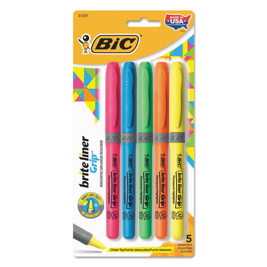 BIC® Brite Liner® Grip Pocket Highlighter