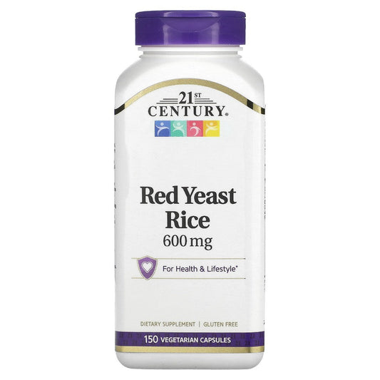 21st Century Red Yeast Rice Vegetarian Capsules 150 Ct