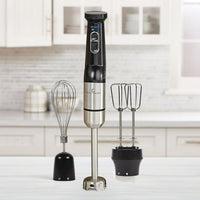 Emeril Lagass Blender & Beyond Plus Cordless Rechargeable Immersion Blender with Variable Speed, Double Beater, Black with Stainless Steel EasyOptionXY LLC
