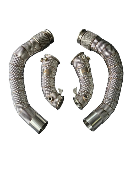 IRL F95 F96 X5M X6M S63 MaxFlow Race Downpipes