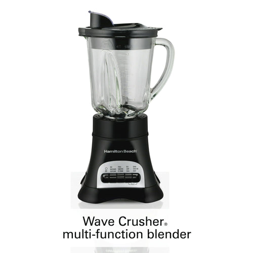 Hamilton Beach Wave Crusher Multi-Function Blender 40 oz Glass Jar Black 58165 EasyOptionXY LLC