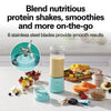 Hamilton Beach Blend Now Portable Cordless Blender USB rechargeable 16 oz jar with travel lid aqua 51182 EasyOptionXY LLC
