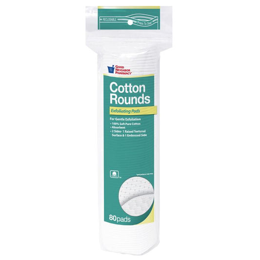 Good Neighbor Pharmacy Exfoliating Cotton Rounds 80 Count