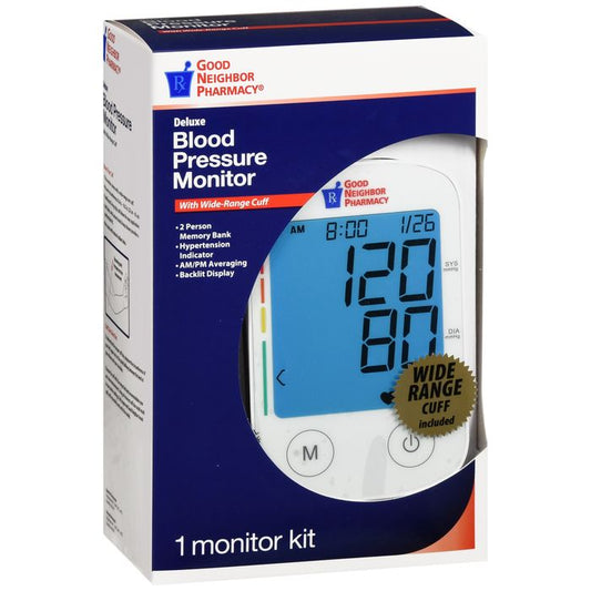 Good Neighbor Pharmacy Deluxe Upper Arm Blood Pressure Monitor