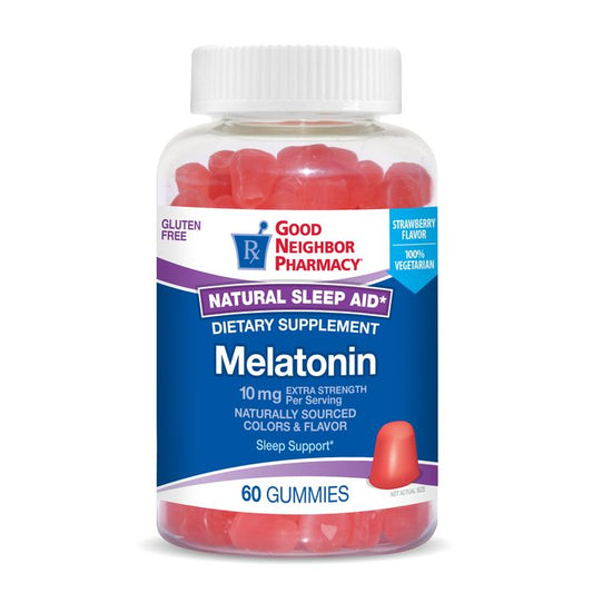 Good Neighbor Pharmacy Melatonin 10mg Strawberry Gummies 60ct