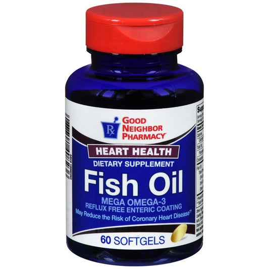 GNP Fish Oil 1000 Mg Enteric Coated 60 Softgel Caps