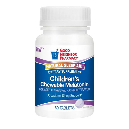 Good Neighbor Pharmacy Children's Chewable Melatonin Raspberry Tablets 60ct