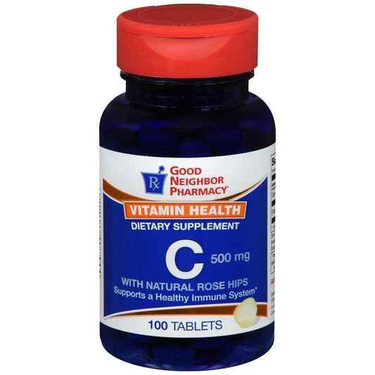 Silver Rod Pharmacy GNP Vitamin C 500 Mg Rose Hips 100 Tabs