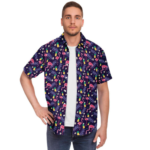 Flamingo Pineapple Hawaiian Shirt