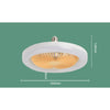 26CM Remote Control LED Light and Fan - Ceiling Fan with E27 Lamp