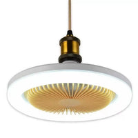 26CM Remote Control LED Light and Fan - Ceiling Fan with E27 Lamp